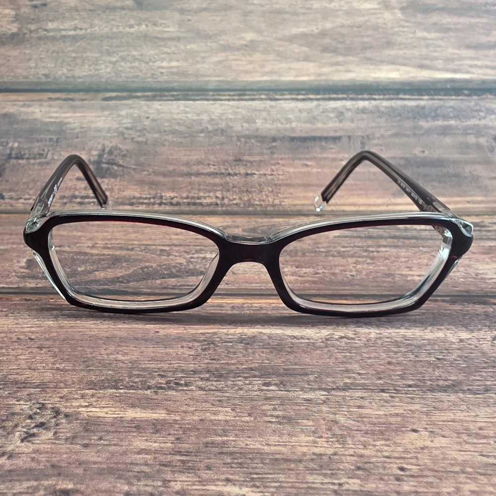 DKNY DY 4618 3417 Burgundy Clear Rectangle Eyeglasses Frames 50-15-135